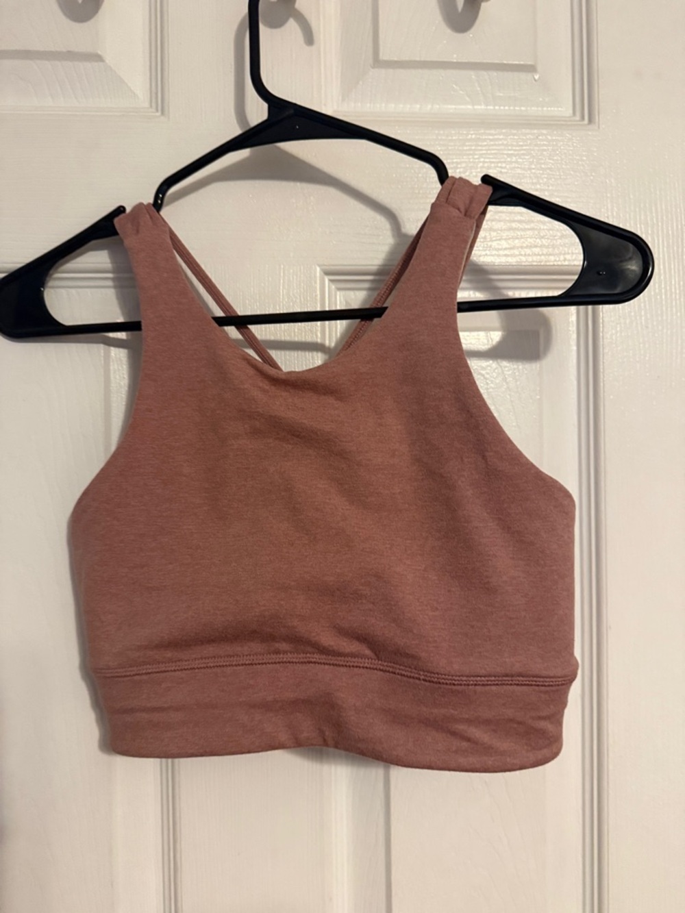 Mauve Rose Crossback Sports Bra